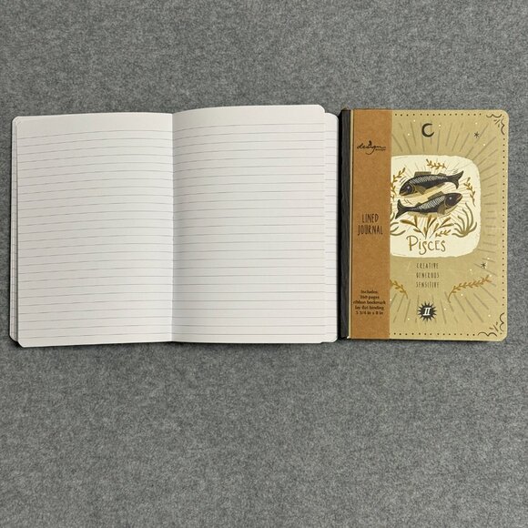 Writing Journals /Set of 2 / Lined /PISCES astrological sign on cover. NEW! - Picture 3 of 5